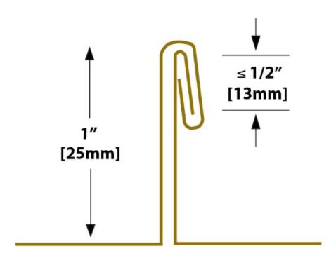 1 inch Double Fold Seam